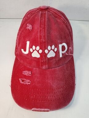 C.C.  exclusives Ladies Pink Jeep Pony Tail Adult distressed Adjustible Ball Cap